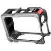 WKabnkn Ruggeds - Gabbia per fotocamera in metallo con interfacce Cold Shoe e slot ergonomici per 2 alloggiamenti in gabbia metallica