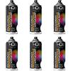 HQS High Quality Spray 6 PZ BOMBOLETTA SPRAY SMALTO ACRILICO 400 ML BOMBOLETTA RAL ACRILICA NERO OPACO RAL 9005