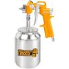 Ingco Pistola A Spruzzo Aerografo per Verniciare con Serbatoio Inferiore ASG3101