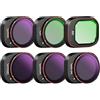 Generic Set di filtri, compatibile con Mini 4 Pro, da 4/6/8 pacchi Accessori for obiettivi drone(6 Pack)