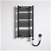 Mai & Mai Radiatore Piatto 100x50cm con Elemento Riscaldante 600W, Radiatore Scaldasalviette Termoarredo da Bagno Riscaldamento Elettrico o da Acqua Calda RHE in Acciaio, Antracite