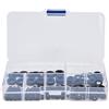 Niiyen Kit assortimento rondelle piatte in nylon Distanziatore rondella 250 pezzi Rondelle in nylon Kit assortimento rondelle piatte nere Guarnizione distanziatore di tenuta per uso domestico M2‑M6