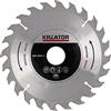 Kreator/Varo KRT021150 - Lama per seghe per legno, Ø 200 x 30 mm, 24 denti