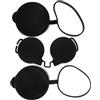 UPKOCH Tappi per Binocolo 3 Pezzi in Gomma Nera per Prismi Tetto | 44mm per Oculari, 50mm per Obiettivi, Fascia Flessibile Integrata, Chiusura Aderente