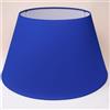 Generico 45 cm Paralume Cono, Tessuto di Cotone con PVC Bianco, Prodotto Artigianale, per Lampada da Tavolo, Piantana (Blu)