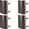 SOTECH 4 x SOTECH maniglia per porta balcone SEJA II alluminio marrone 85 x 40 x 20 mm maniglia per porta patio