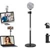 Acetaken Supporto professionale per treppiede per fotocamera Logitech Webcam C930 C920 C615, colore: Argento