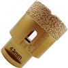 SHDIATOOL Punta per Trapano Diamantata 43mm Vacuum Brasato Foretto Diamantato con Filettatura M14 per Porcellana Piastrella Granito Marmo Taglio a Secco