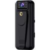 NGBFF Telecamera corporea, Mini telecamera HD 1080P Visione notturna a infrarossi Videocamera for corpo piccolo Videoregistratore Sport di sicurezza DV DVR Videocamera di sorveglianza