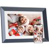 Nethgrow Cornice digitale da 10,1 pollici, cornice digitale con touch screen IPS 1920 x 1200, montaggio a parete, 16 GB, carica foto video dal telefono tramite app o e-mail, regalo di compleanno per la mamma