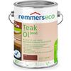 Remmers Olio eco per legno di teak, 0,75 litri, olio sostenibile a base d'acqua per teak all'esterno e all'interno, ideale per mobili da giardino e terrazze in teak, ecologico