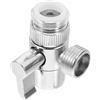 SEWOART Adattatore Rubinetto a 3 Vie 1 in 2 Out Argento Rame Abs