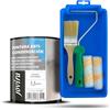 JOVIRA PINTURAS Pittura Anticondensa, Antimuffa - Vernice Anti-Umidità per Interni ed Esterni su Muri, Intonaco e Cemento. (750 ml, Pittura + Mini kit pareti) D-43-K