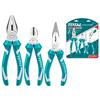 Total Tottht1k0301 Set 3 Pinze Professionali Pinza A Becchi Lunghi Universale E Tronchese Tronchesina