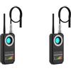 Lancoon 2 Pack Rilevatore Della Macchina Fotografica Nascosta Anti-Spy Anti-Monitoraggio Anti-Posizione Segnale Senza Fili Bug Rilevamento GPS Prevenire Tracker Ascolto per Hotel Travel Home Office