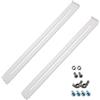 Puupaa Kit di riparazione per cassetti, in acciaio resistente, kit di riparazione rapida per cassettiere o mobili da camera da letto, staffe regolabili da 34 a 62 cm con set di viti (2 pezzi)