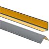 ProfiPVC Profilo Angolare PVC 25x25 mm, 200cm - Listello di protezione in plastica flessibile - Striscia autoadesiva - Riparo dei profili angolari e bordi, facile da installare - Argento