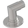 Sellon24® Supporto per pali in acciaio inox V2A, per ringhiera, 42,4, rettangolare, affilato, per corrimano, per ringhiera, ad angolo di 90 gradi, per tubi a flangia, in acciaio inox, tubo rotondo