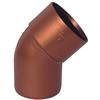 Generico Curva tonda 45° per pluviali - Colore Rame rosso - Diametro 80