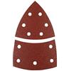 KWB 4961-12 Triangoli di levigatura QUICK-STICK, legno & metallo, autoadesivi, 100 x 62, 93 mm, per levigatrici triangolari Bosch PSM 160 A, PRIO, VENTARO, Skil Octo 7208