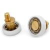 Vetroricambi.it Cuscinetti box doccia VR - kit 2 pezzi cuscinetto box doccia di ricambio 19x5.2x19.6 M5 Eccentrico ottone