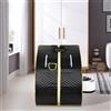 LANTUS Sauna a Vapore Portatile, Cabina Domestica per SPA, 9 Temperature Regolabili, 0-99 Minuti, Telecomando e Sedia,per Interna Esterno, Pressoterapia Iinfodrenaggio,Nero