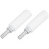 QUARKZMAN 2Pcs Rullini Guida Per Cancelli Scorrevoli, 3 Rulli In Nylon Kit Di Supporto Cancello, Rulli Universali Per Cancelli Scorrevoli Elettrici, Bianco