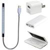 Aukson O15 1W USB LED interruttore touch, lampada per PC portatile PC portatile luce a collo di cigno