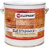 Elephant Chemical Products 2,5 lt | Impregnante CERATO per legno all'acqua - ELE STAINWAX PRO (Noce scuro)