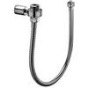Paffoni ZCOL839CR Colonna doccia regolabile BERRY conpleta di Supporto a muro "Tondo" per collegamento doccia esterno flessibile ottone 1/2"x1/2"G - l.600mm per colonna doccia ZCOL719CRX