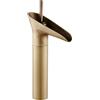 LAKKOA Rubinetto Bagno Cascata, Monocomando Alto Miscelatore Lavabo Bagno Stile Antico Vintage Ottone Rubinetto Bagno Lavabo, Acqua Calda E Fredda Disponibile, Valvola In Ceramica