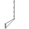 FERRI GROUP Parapetto a Mensola Regolabile da 13 a 110 cm, Made in Italy - Sicurezza in Altezza per Cantieri e Lavori Edili - Parapetto Provvisorio Contro le Cadute in Scale, Balconi, Terrazzi