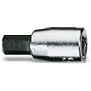 Beta 900ME 7 - Chiavi a bussola a giravite maschio esagonale con attacco quadro femmina 1/4 cromate - inserti bruniti