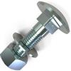AUPROTEC 50 x bulloni M5 x 35 testa rotonda collo quadrato vite TRCC con dado e rondella lunghezze 20-80 mm scelta: 50 x M5 x 35