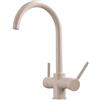 FQYEP Rubinetto Cucina 3 Vie per Sistemi Osmosi Miscelatore per Lavello Girevole a 360° 3 in 1 Rubinetto Lavello Cucina con 2 Leve Avena