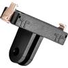 FHGSPQWM Supporto per fotocamera a sgancio rapido Base adattatore per fotocamere Easy Snapped on Off Funzionalità Tenuta stabile Treppiede a sgancio rapido Azione Clip sicura Smartphone Treppiede Viaggio