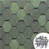 MASTERBRICO Tegole Canadesi per Tettoia Esterno 3,45 mq (24 Pz) - Tegola Canadese Bituminosa e Flessibile con Chiodi Inclusi - Facili da Installare, Resistenti a Intemperie e UV (A002)