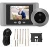 Klanata Spioncino digitale con display LCD TFT da 2,8 pollici e telecamera spioncino HD - Rilevamento movimento PIR con rilevamento del corpo e visione notturna - Batteria ad alta