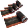 DAPRONA Nastro per colmo in alluminio 4 rotoli - 300mm x 5m rosso (RAL 8004) Colmo in rotolo per una copertura ottimale del colmo, adesivo super butilico