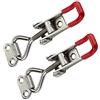 SOTECH 2 x morsetto a ginocchiera CATCH (M5, forza di tenuta 165 kg, acciaio inox SS304) fissaggio regolabile