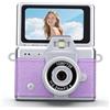 Sxhlseller Fotocamera Digitale, Videocamera Portachiavi 720P con Schermo Ribaltabile da 1,47 Pollici per Adolescenti e Studenti, Videocamera retrò Portatile per Viaggi e scuola. (PURPLE)