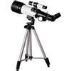 RENYUEH Telescopi Telescopio rifrattore da viaggio da 100 mm con supporto per cellulare, regolabile, telescopio a doppio scopo cielo e terra