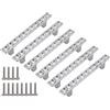 ZESLIV Maniglie a T in lega di zinco (set da 6), distanza tra i fori 64 mm, con strass, maniglie per mobili con viti, maniglie per cassetti, porte, armadietti