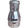Generico Riduzione Aumento Canna Fumaria Inox Varie Misure (FEMMINA 80 X MASCHIO 120)