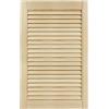DecoMeister Porte a Lamelle in Legno 444x720 mm Confezione da 1 - Porta Lamella Pino Massiccio - Anta per Armadio a Persiana Aperta - Frontali Mobili e Antine per Guardaroba - Legno Naturale Grezzo