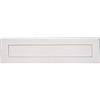 Gedotec Feritoia per giornali argento sportello in acciaio inox per porte d'ingresso & d'appartamento | grande sportello rettangolare | 315 x 80 mm | 1 pezzo - copertura inox per esterni