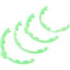 Tbest TPU Materiale di Colore Fluorescente Eliche Guardie Bumper Anti Collisione Coperture Protettive per Flip Drone (GREEN)
