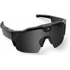 Generico Occhiali sportivi 4K HD POV con fotocamera, occhiali da baseball intelligenti, unisex per escursioni in bicicletta (#E)