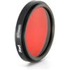 Ymnilian Filtro Polarizzatore, Filtri Fotografici Filtro sottile rosso arancione giallo verde blu viola da 37/40,5/43/46/49/52/55/58/62/67/72/77/82 mm for obiettivo della fotocamera(30mm,Red)