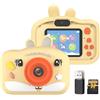 zolyet Videocamera digitale 1080P con doppio obiettivo 2 0 pollici IPS Screen 8X Selfie Timer OTG Music Game Play Batteria incorporata 32 GB TF Card Lettore USB Tracolla Ideale Compleanno